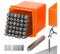 37 Pièces Poincon Metal a Frapper Lettres et Chiffres à Frapper 3mm,A-Z 0-9 | 37 Pièces,3mm,pour Poinconner/Perforer Le Metal, Les Bijoux, Plastique, Bois, Cuir