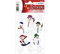 Herma etui 1 x 11 autocollant noel magic bonhommes de neige 3733 Multicolore G