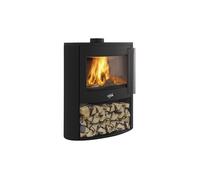 Godin Poêle à bois Coggia sur bûcher 388245 1 vitre peint anthracite