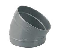 389984 Coude PVC 30° Mâle-Femelle DN100 Ø100 mm gris