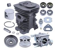 38mm avec kit de Piston de cylindre de carburateur tambour d'embrayage pour Husqvarna 142 137 136 pièces de moteur de tronçonneuse