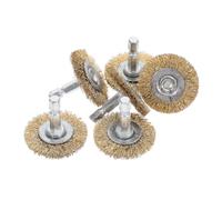 38mm Brosse Métallique pour 6 Pièces Perceuse | Élimination de Rouille, Nettoyage, pour Perceuses Électriques et Meuleuses D'angle, Usage Automobile