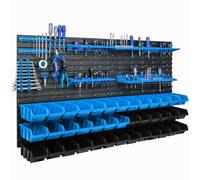 39 bacs gerbables étagère murale plastique 154 x 78 cm porte-outils atelier garage système de stockage bacs à bec Schütte