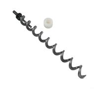39 cm Escargot de transport avec douille en nylon pièce de rechange pour barbecues à granulés Traeger, arbre en métal robuste et kit de brosses pour un transport sûr de pellets, installation facile