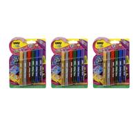 UHU Glitter Glue - Originale - Colle Pailletée Loisirs Créatifs - Adaptée Enfants, Scrapbooking Et Décoration - Lavable À L'Eau - Multicolore - 6 Tubes 10 ml