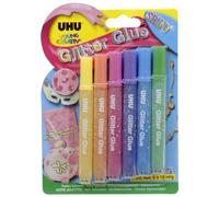 Colle scintillante Glitter Glue Shiny, 6 x 10 ml