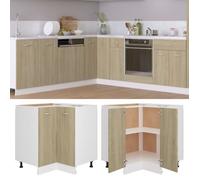 3938•SALE CHIC Armoire d'angle Chêne sonoma 75 5x75 5x80 5 cm Aggloméré ARMOIRE BUFFET Meuble haut Meuble bas Cuisine