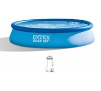Intex Pools Piscine Easy Set 396 x 84 cm système de filtration 12 V 28142GN