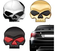 3d Autocollants De Voiture De Crâne & Autocollants De Moto 7 * 6.8cm Skull Badge Autocollants Voiture Bagages Styling Accessoires Autocollants
