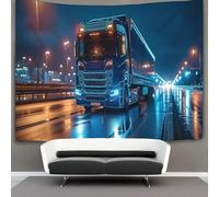 3D Camion Impression Murale Couverture Décor Maison Poster Art Tapisserie Tenture Murale Polyester Doux Pour Salon Chambre Dortoir Déco 150cmx200cm