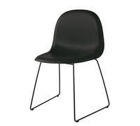 3D Chaise plastique noir - Sledge base Patins en plastique Gubi - 5715015974424