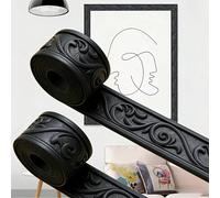3D Décoration murale en mousse souple gaufrée, design de couronne de luxe, panneau de support auto-adhésif, cadre de papier peint décoratif, moule mural, moule mural adhésif, moule de panneau de suppo