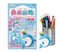 3D Embossed Stacking Stickers - Extra Thick Bubble Decals | DIY Craft Set