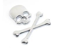 3D en métal tête de Mort Squelette Mort de Voiture de Moto Emblème Badge Autocollant de Voiture Styling Stickers Accessoires