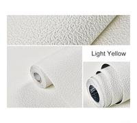 3D Foam Wall Sticker 50x280cm Moisture-Proof(Light yellow) | 3D texture, - pour proof barrier, protects walls from damp, 50x280cm roll, bedroom living room use