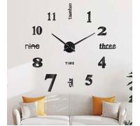 3D Horloge Murale, DIY Horloge Murale Digitale, Mouvement Silencieux, Horloge Murale Geante pour Chambre Cuisine Salon (60-120 cm),