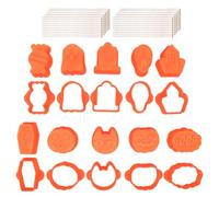 3D Kit Silicone Halloween Moule Pour Cake Pops Citrouille Crâne | 3D Kit Silicone Halloween Pour Cake Pops Avec Citrouille Fantôme Crâne Et Chauve-souris Pour Des Desserts Effrayants