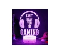 3D Lampe VORMOR Forme Casque Gaming Veilleuse LED Tactile 7 Couleurs