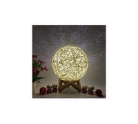3d led rotin lune veilleuse moonlight usb table de chargement lampe bureau - multicolore Multicolore G