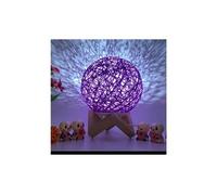 3d led rotin lune veilleuse moonlight usb table de chargement lampe bureau - multicolore Multicolore G