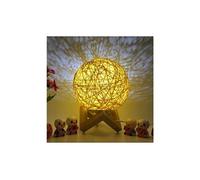 3d led rotin lune veilleuse moonlight usb table de chargement lampe bureau - multicolore Multicolore G