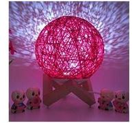 3d led rotin lune veilleuse moonlight usb table de chargement lampe bureau - multicolore Multicolore G