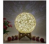 3d led rotin lune veilleuse moonlight usb table de chargement lampe bureau - multicolore Multicolore G