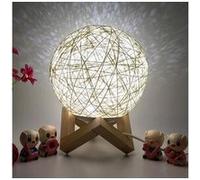 3d led rotin lune veilleuse moonlight usb table de chargement lampe bureau - multicolore Multicolore G