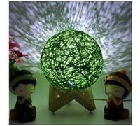 3d led rotin lune veilleuse moonlight usb table de chargement lampe bureau - multicolore Multicolore G