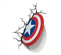 3D Light FX Applique Murale à Del Bouclier de Captain America Marvel Décoration 3D