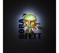 3D LIGHT FX Lampe 3D à LED mini Boba Fett Star Wars - Fonctionne avec 2 piles AAA, ne chauffe pas au toucher