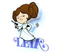 3D LIGHT FX Lampe LED 3D mini Leia Star Wars avec effet lumineux - Fonctionne sur piles AAA