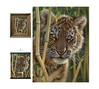 3D LiveLife Affiche Murales Lenticulaires Découverte de Deluxebase. Poster Tigre 3D sans Cadre. Décoration Murale Parfaite. Oeuvre Originale sous Licence de l'Artiste Renommé, Collin Bogle