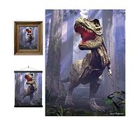 3D LiveLife Affiche murales lenticulaires T-Rex de Deluxebase. Poster Dinosaure 3D sans cadre. Décoration murale parfaite. Oeuvre originale sous licence de l'artiste renommé, David Penfound