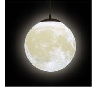 3D Lune Lustre-Lune Plafonnier Lune Lustre Planète Plafonnier Suspendu Lune Lampe Restaurant Bar Ameublement YYV