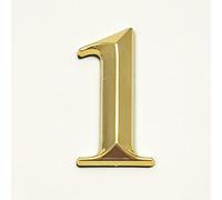 3D Moderne Auto-Adhésif Plaque Maison Numéros Porte Plaque Signe D'or 5 * 3cm ABS Autocollant Maison Plein Air Adresse Électrolytique Chiffres pour Cour Rue Boîte Aux Lettres Bin (1)