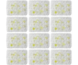 3D mur de fleurs fond, 12 pièces de panneaux muraux artificiels, 60×40 cm, décoration pour mariage, fête, anniversaire, anniversaire