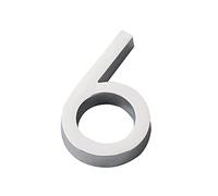 3D NuméRo Plaque Maison Flottante Sticker Autocollant Signe 0-9 Lettre A-F 6cm Porte BoîTe Aux Lettres ExtéRieure Appartement Chambre HôTel Adresse DéCor ExtéRieur Alphabet NuméRique Signalisation (6)