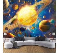 3D Papier Peint Univers - Ciel Étoilé De La Planète Papier Peint Panoramique,Pour Chambre D'Enfant Décoration 400X280Cm
