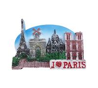 3D Paris France Réfrigérateur Réfrigérateur Aimant Touristique Souvenirs À La Main Résine Artisanat Magnétique Autocollants Maison Cuisine Décoration Voyage Cadeau