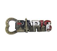 3D Paris France Réfrigérateur Réfrigérateur Aimant Touristique Souvenirs Métal Bière Ouvre-Bouteille Magnétique Autocollants Maison Cuisine Décoration Voyage Cadeau
