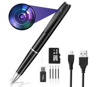 3D-PAS Caméra espion HD 1080p, 64 Go, mini caméra cachée, mini caméra, rechargeable, petite caméra de poche, adaptée pour les pieds, les salles de classe, les négociations professionnelles