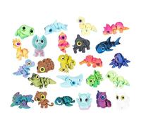 3D Printed Advent Calendars - Christmas Animal Toys, 24 Pcs Fidget Pack, | Holiday Countdown Toy, Animal Fidget Figures, Daily , Festive Desk Decor, Kids Party Favor, Mater
