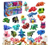 3D Printed Animal 24 Days Articulated Fidget Toy Set