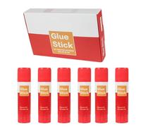 3D Printer Adhesive, Glue Stick 6-Piece, 3D Printing Solid, Warping Reducing Formula, Strong Builds Plates Grip, Ideal for Build Plate Adhesion Maintenance Repair, 6 Pieces