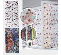 3D PVC étanche autocollant verre UV Blocking Window Film Décor Protection des données Statique Cling pour salle de bain décor - Type1