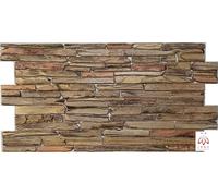 3D PVC panneaux muraux revêtement PVC pierre bois mosaïque carreaux imitation (environ 0,5qm)
