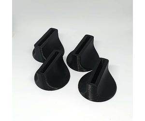 3D SAVOIE Lot de 4 Pieds/Patin de Remplacement Compatible Chaise Longue Le Corbusier LC4 (4)