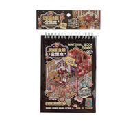 3D Sticker Scenes - Large Horror Room Scene Sticker Book for Kids Play, Decal Craft Kit with Spooky Designs, Reusable Decals for Home, Wall, Notebook, Cabinet, Travel, Birthday, 7.48x5.31in