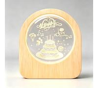 3D système solaire cristal boule lampe de table base en bois décoratif éclairer signe gravé ornement sculpture maison artisanat décor présent pour les femmes amis